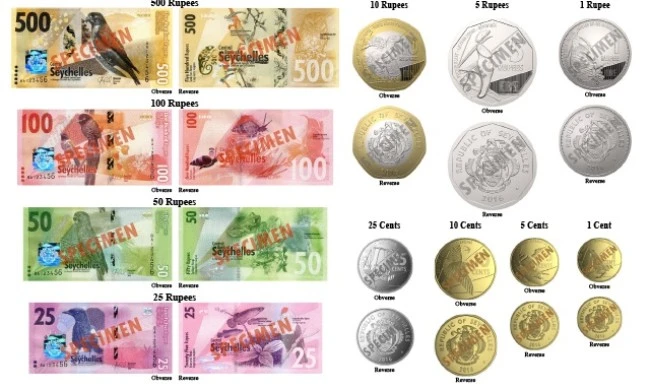 seychelles rupee coins notes