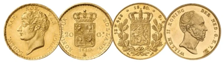 gold coins dutch guilder
