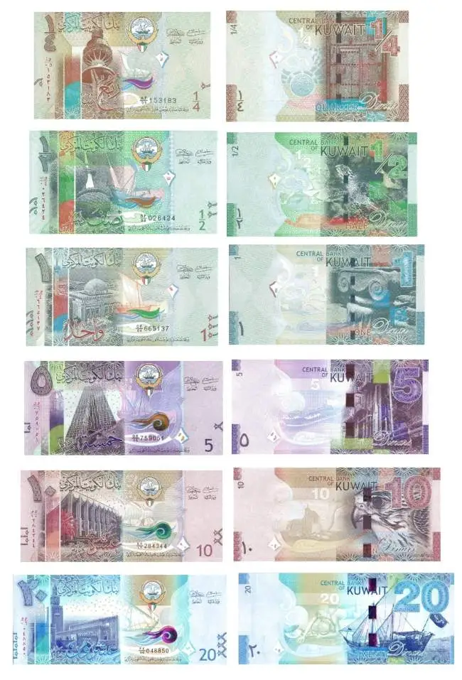 kuwait money banknotes