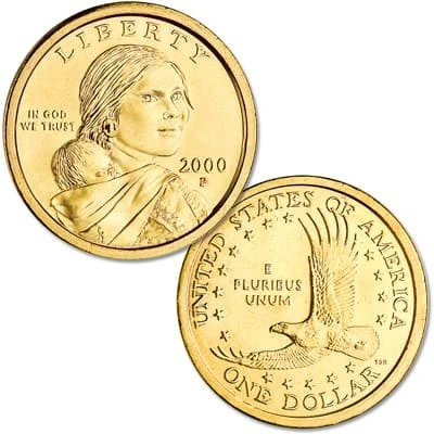 sacagawea gold dollar 2000 p