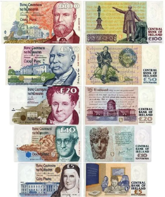 series c irish banknotes before euro