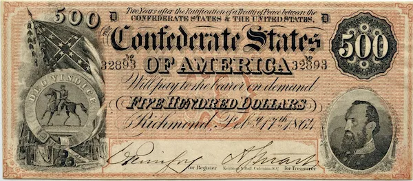 1864 500 dollar bill