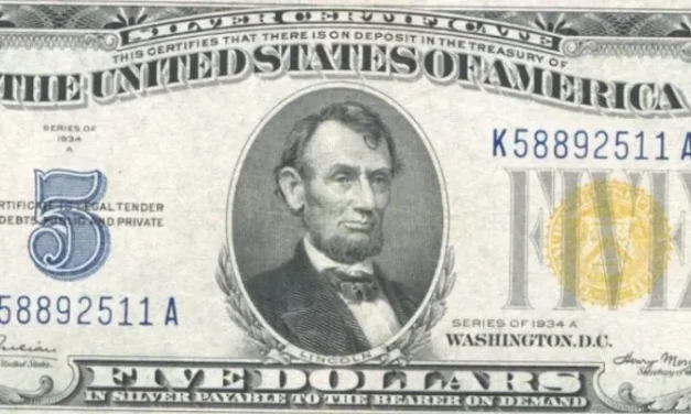 Five Dollar Silver Certificate 1934a, Value and Info