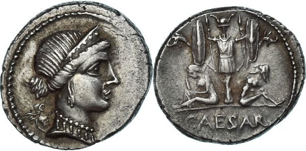 julius caesar denarius spain